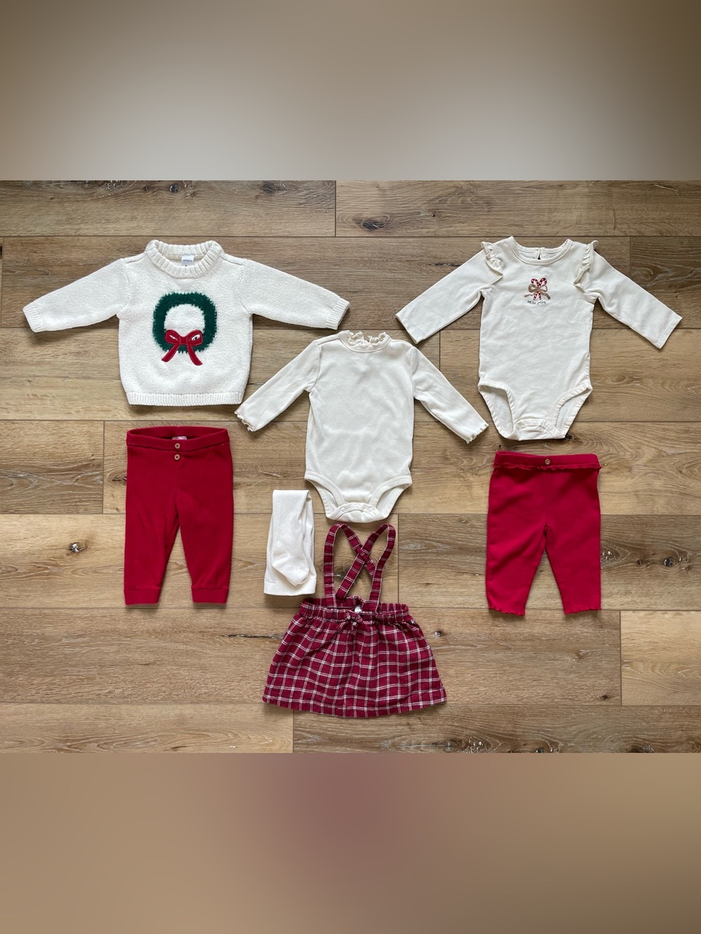 Carters Baby Girl 6M Christmas Outfits